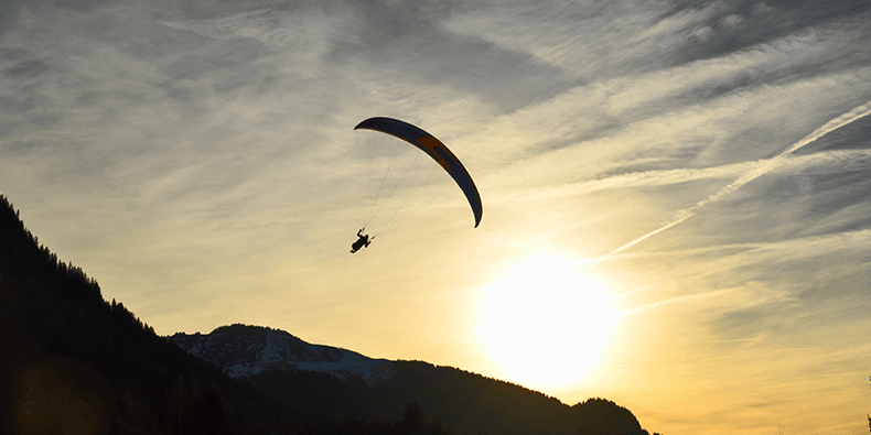 parapente en reserva